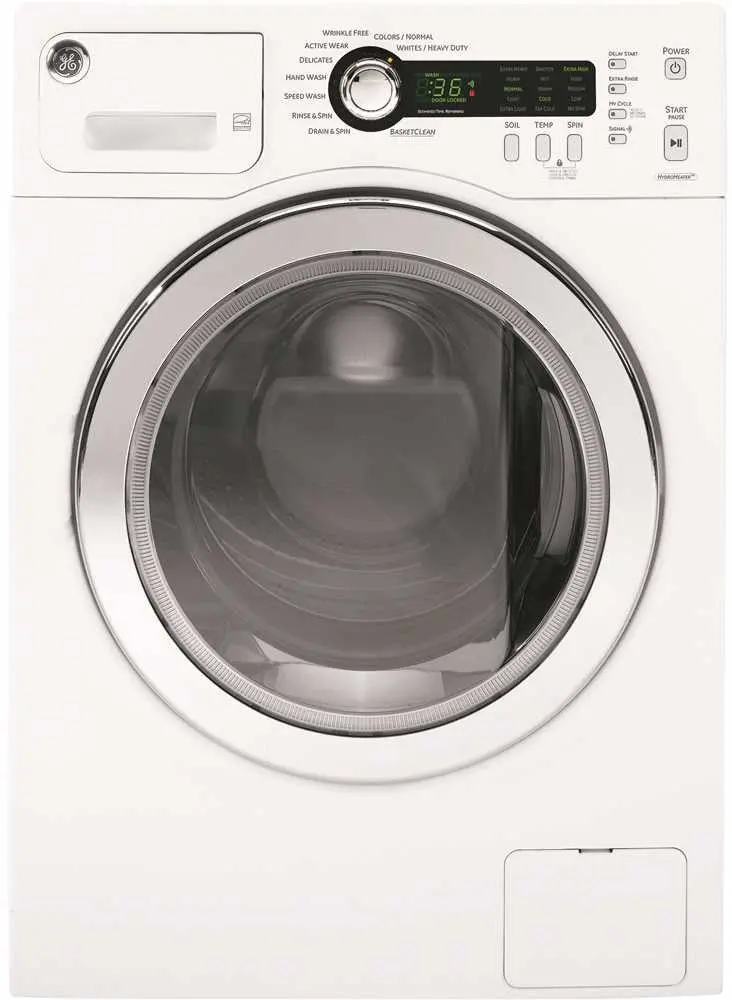 Ge&Reg; Energy Star&Reg; 2.2 Cu.Ft. Front Load Washing Machine, White, Multiple Cycles 1