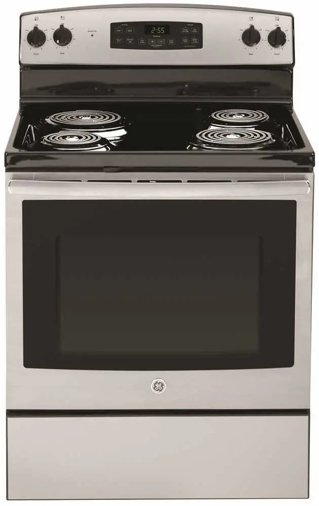 Ge&Reg; 30-Inch 5.3 Cu.Ft. Free-Standing Electric Range, Stainless 1
