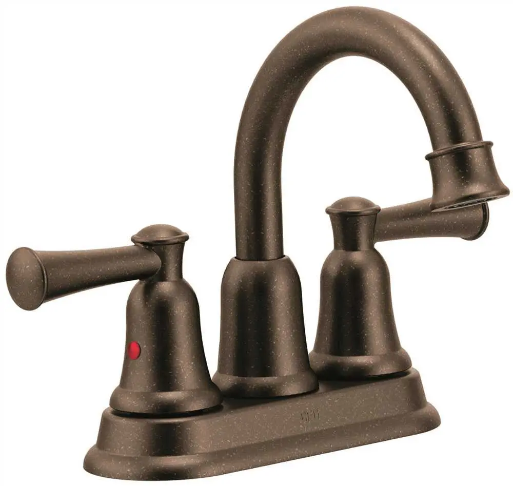 Cleveland Faucet Group Capstone Two Handle High Arc Lavatory Faucet Less Pop-Up, Old World Bronze 1