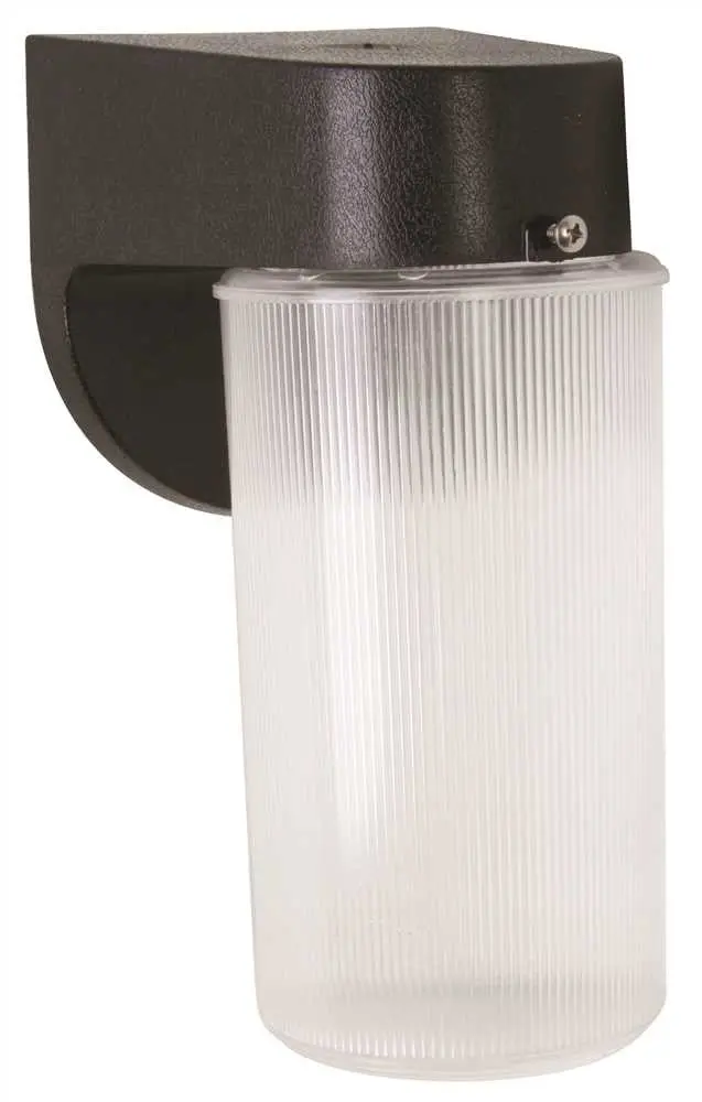 Texas Fluorescents Pocket Black Wall Outdoor Pack Clear Prismatic Jar With 13 Watt Gu 2700K Included 1