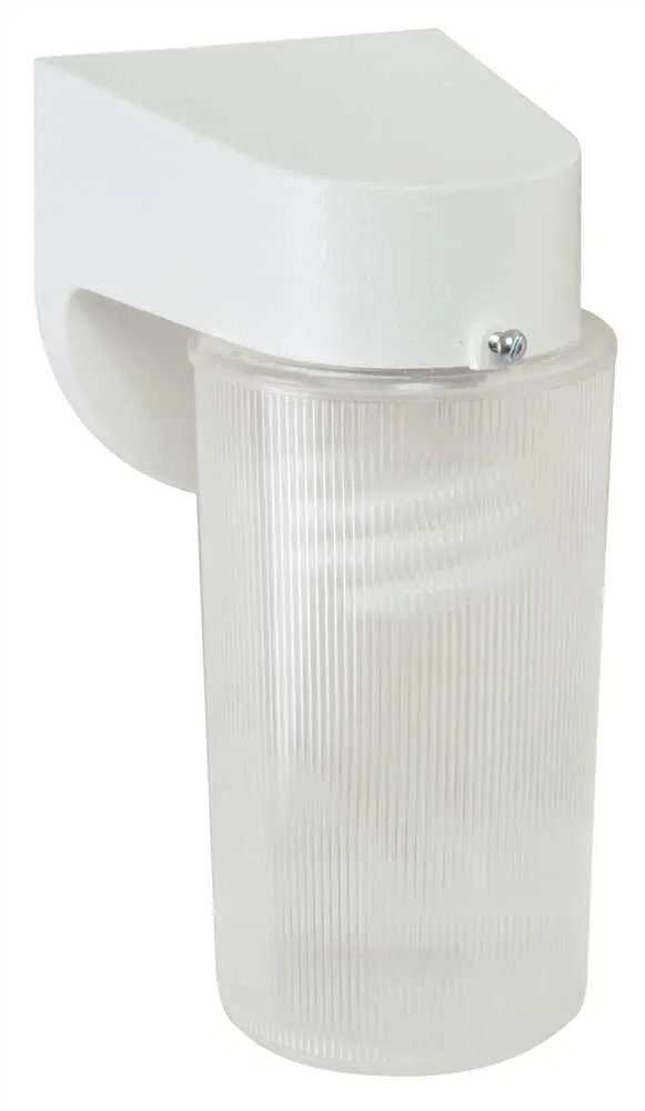 Texas Fluorescents Pocket White Wall Outdoor Pack Clear Prismatic Jar With 13 Watt Gu 2700K Included 1