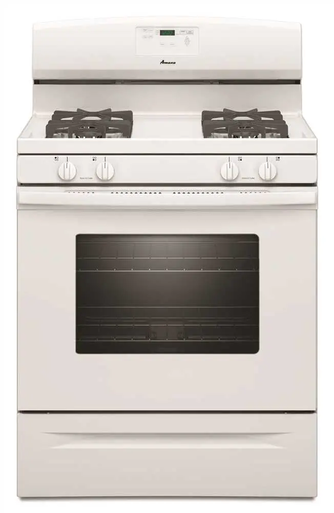 Amana&Reg; 30-Inch 5.0 Cu. Ft. Single Oven Free-Standing Gas Range, White 1