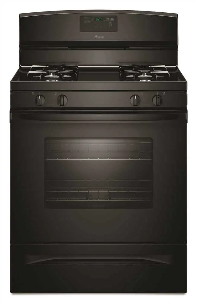 Amana&Reg; 30-Inch 5.0 Cu. Ft. Single Oven Free-Standing Gas Range, Black 1