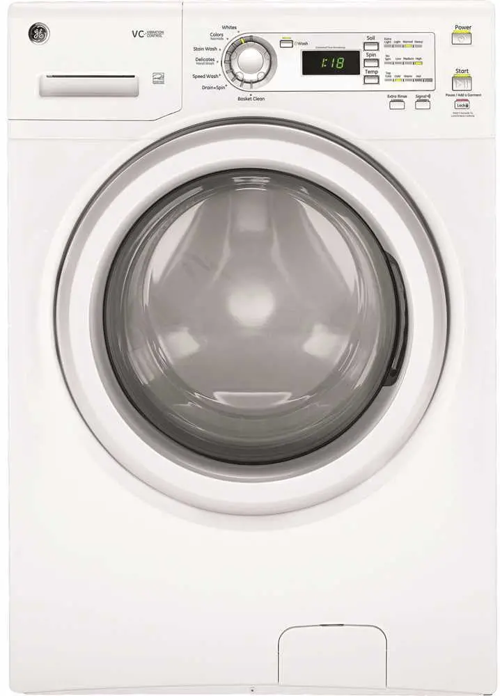 Ge&Reg; Energy Star&Reg; 3.6 Cu.Ft. Front Load Washing Machine, White, 7 Cycles 1
