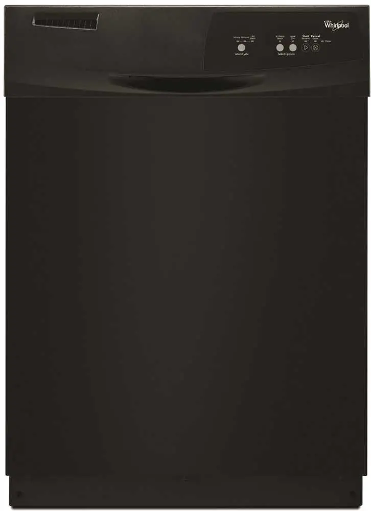 Whirlpool&Reg; Tall Tub Built-In 24-Inch Dishwasher With Front Controls, Black, 3 Cycles - 2 Options 1