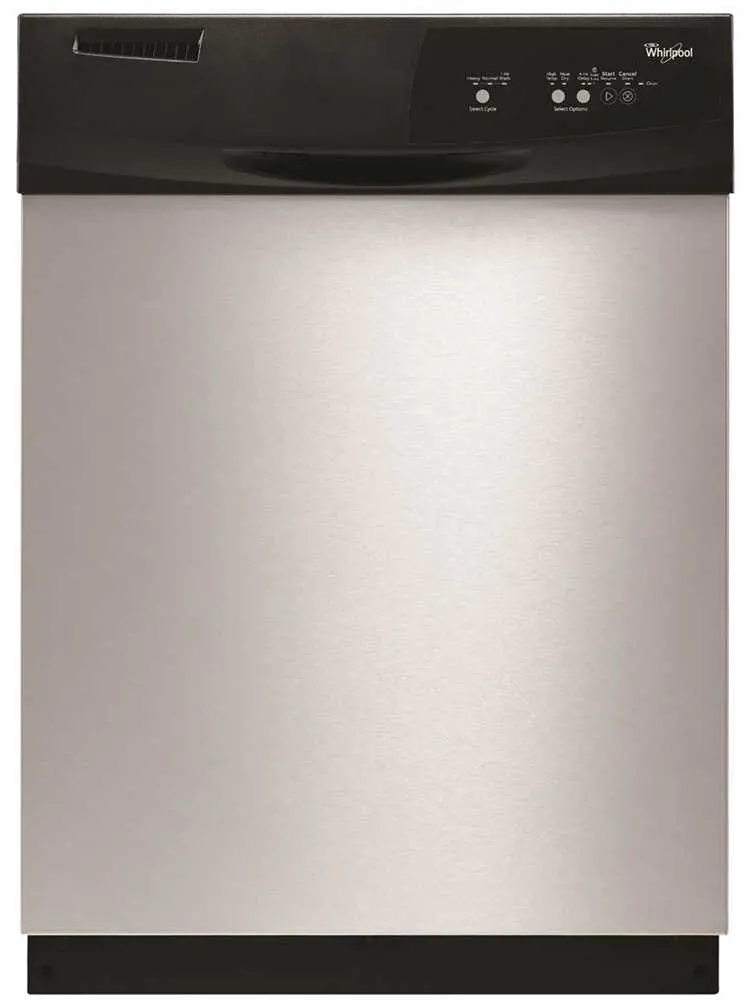 Whirlpool&Reg; Built-In 24-Inch Dishwasher With Electronic Controls, Universal Silver, 3 Cycles - 4 Options 1