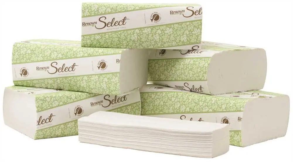 Renown&Reg; Select Multifold Paper Towels, White, 9.25X9.5 In., 16 250-Count Packs Per Case 1