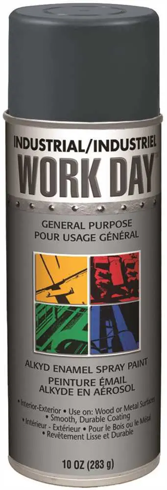 Krylon&Reg; Industrial Work Day&Trade; General Purpose Enamel Spray Paint, 16 Oz., Gray 1