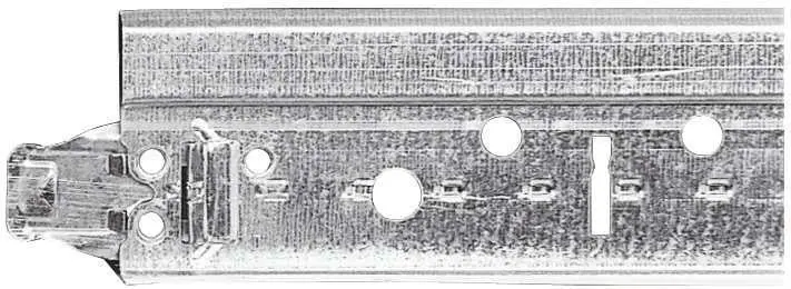Armstrong&Reg; Suspension System Grid 7300 12 Ft. Intermediate Duty Main Beam, 144X15-16X1-11-16 In., 20 Per Case 1