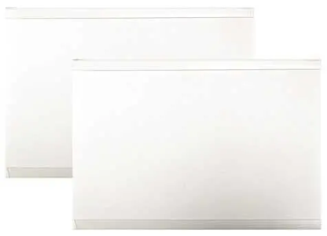 Vertical Blind Universal Aluminum Valance Return, White, 5 In. 1