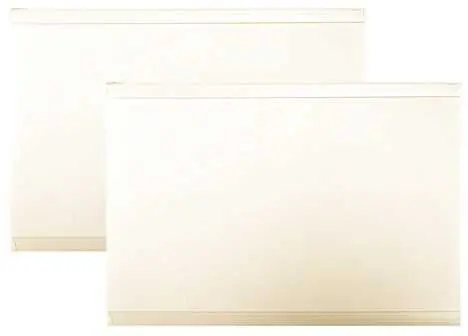 Vertical Blind Universal Aluminum Valance Return, Alabaster, 5 In. 1