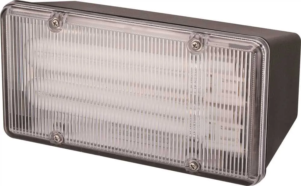 Monument Wall- Or Ceiling-Mounted Fluorescent Commercial Floodlight, Black, 2 13-Watt Pl Lamps (Included) 1
