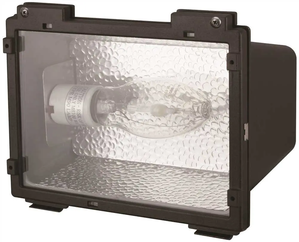 Monument Floodlight With Adjustable Knuckle Aluminum Housing, Bronze, 1 70-Watt Metal Halide Lamp (Included) 1