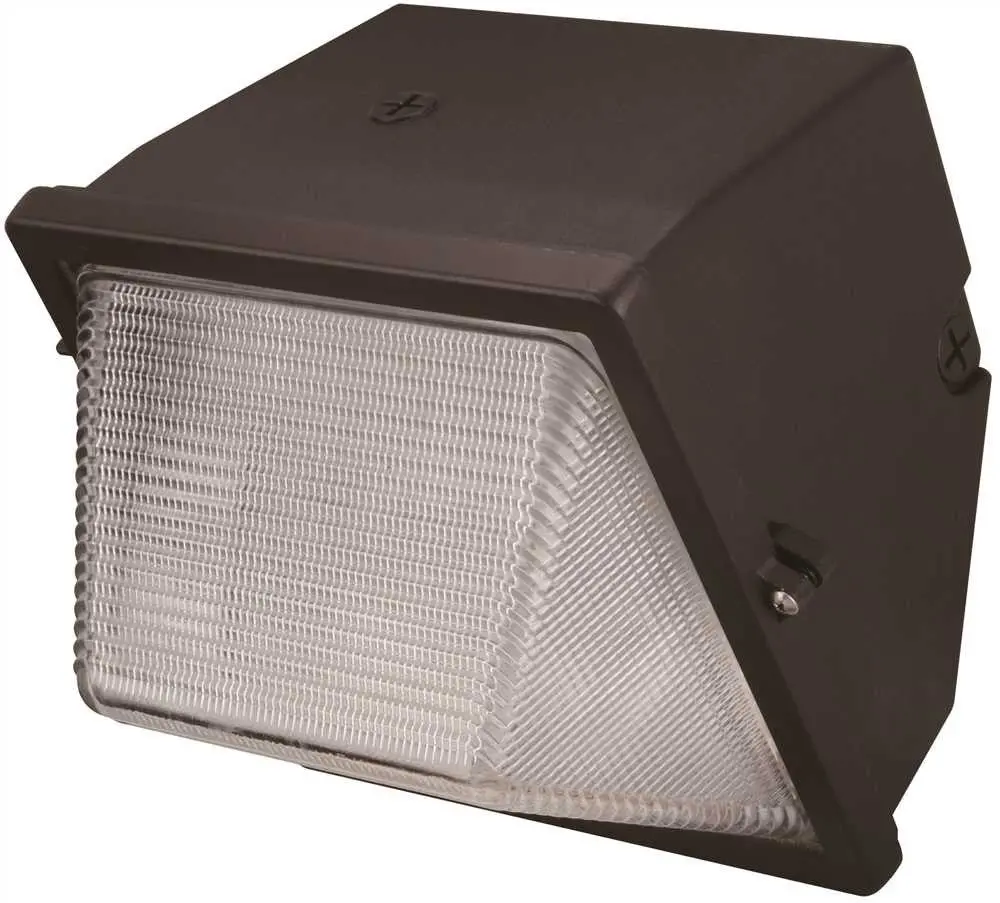 Monument Metal Halide Small Wall Pack, Aluminum Housing With Prismatic Glass Lens, 100 Watt Ed17 Lamp Included 1