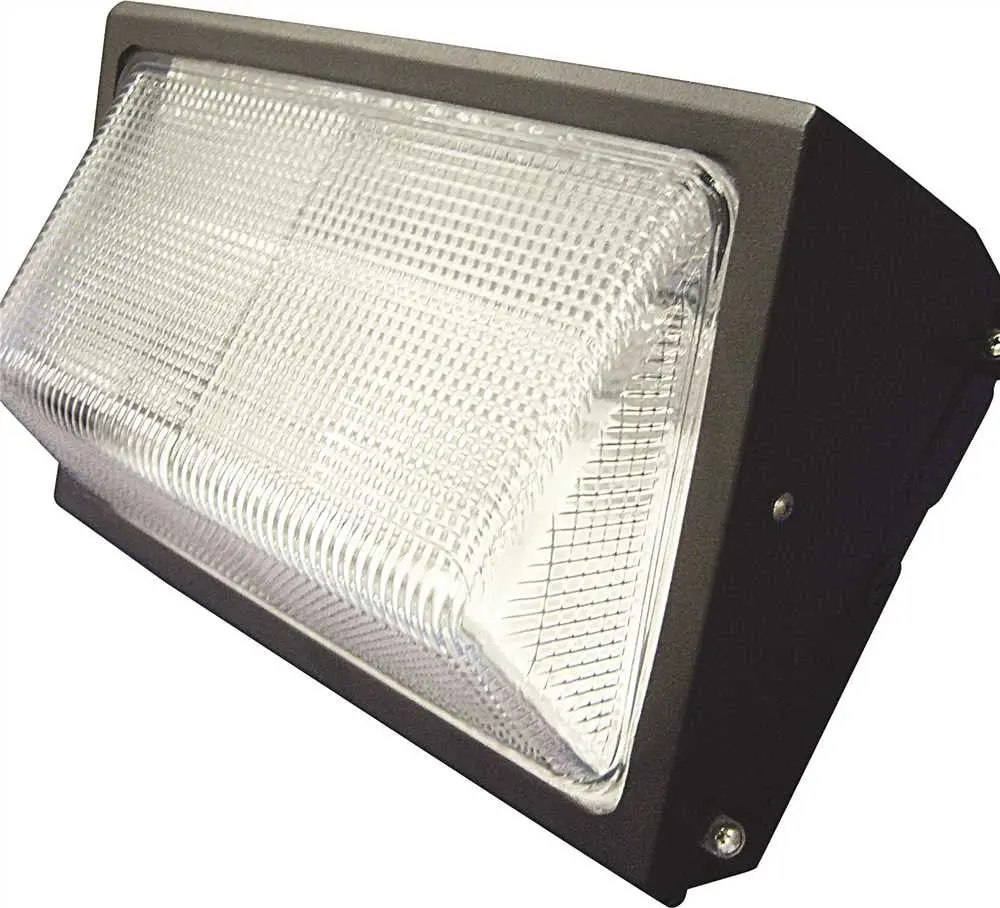 Monument Wall Pack Floodlight With Aluminum Housing, Bronze, 12-3-4X9x9-1-2 In., 1 175-Watt Metal Halide Lamp (Included) 1