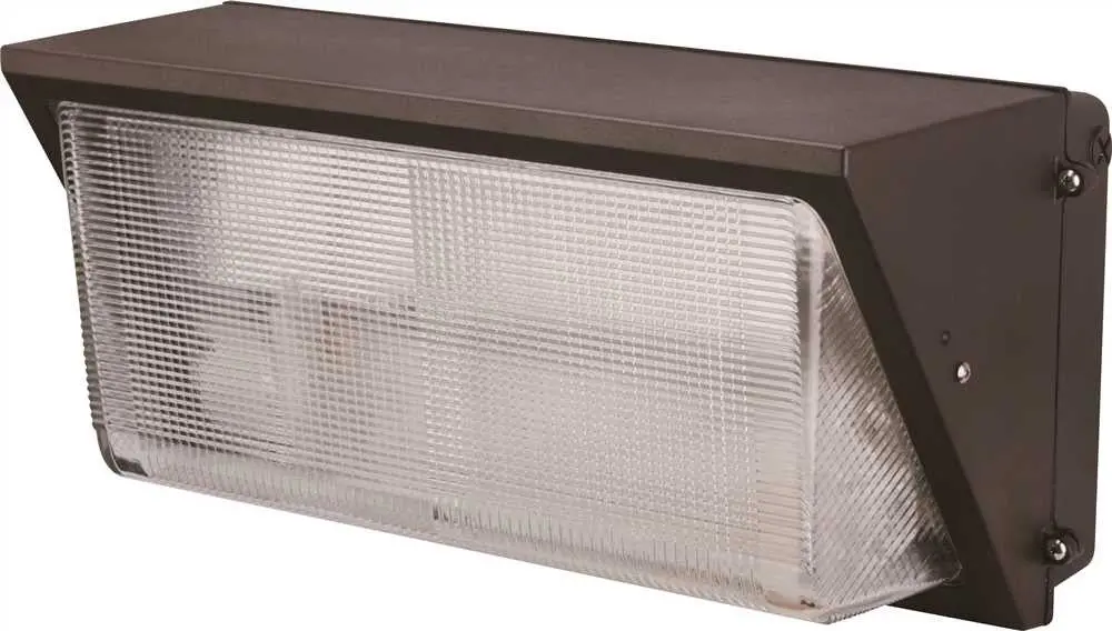 Monument Wall Pack Floodlight With Aluminum Housing, Bronze, 18-1-8X9-1-2X9 In., 1 250-Watt Metal Halide Lamp (Included) 1
