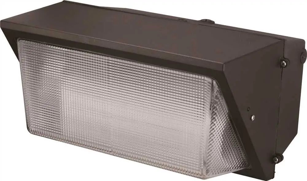 Monument Wall Pack Floodlight With Aluminum Housing, Bronze, 17X9x12-7-8 In., 1 400-Watt Metal Halide Lamp (Included) 1