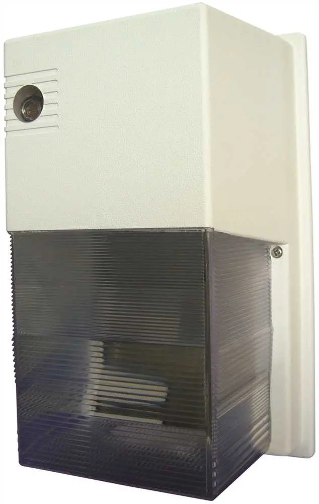 Monument Energy-Efficient Wall Floodlight, White, 6-3-4X11x5-1-4 In., 1 50-Watt High-Pressure Sodium Lamp (Included) 1