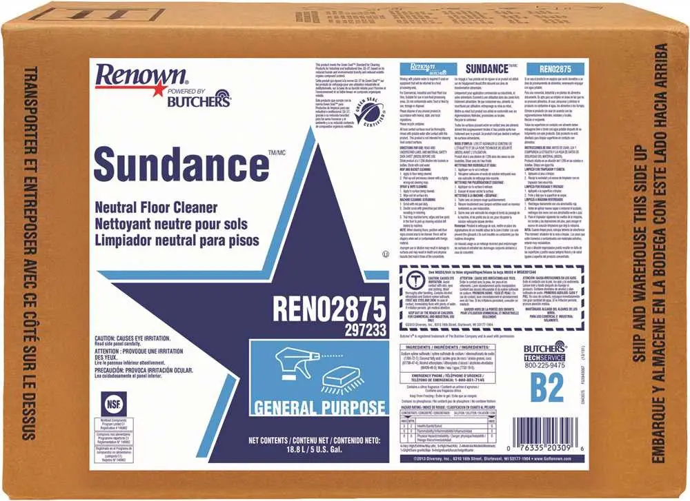 Renown&Reg; Powered By Butchers&Reg; Sundance Neutral Floor Cleaner 5 Gallon Pail 1