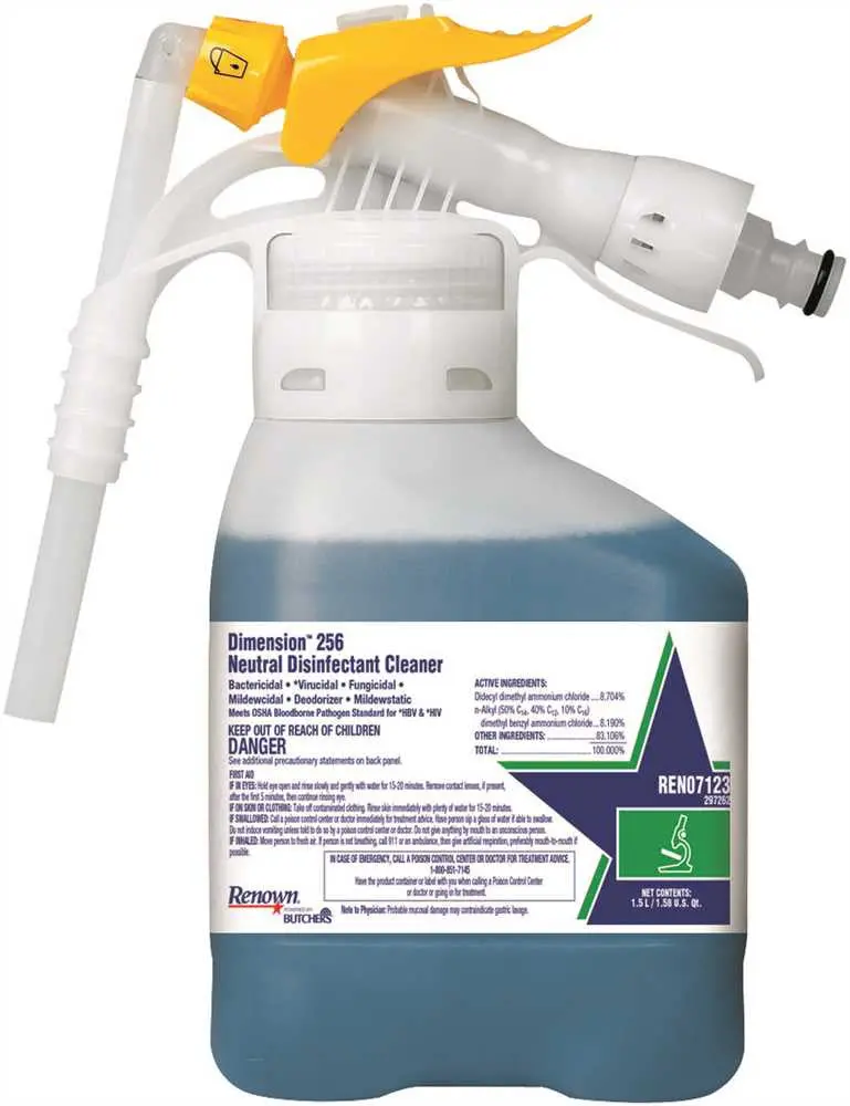 Renown&Reg; Powered By Butchers&Reg; Dimension 256 Neutral Disinfectant Cleaner, Rtd, 1.5 Liter 1