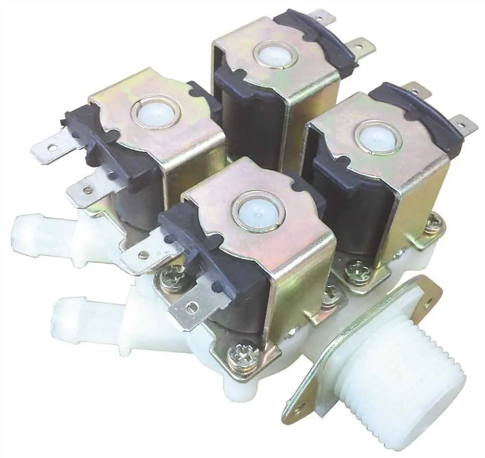 Washing Machine 4 Coil Water Valve, 115 Volt, For Unimac&Reg; 1