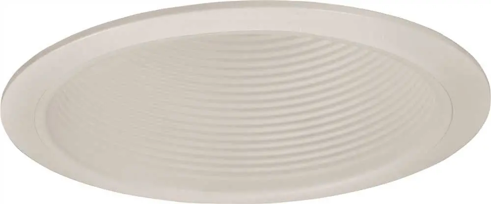 Monument Recessed Lighting 6" White Nonmetallic Baffle With White Trim Ring 1