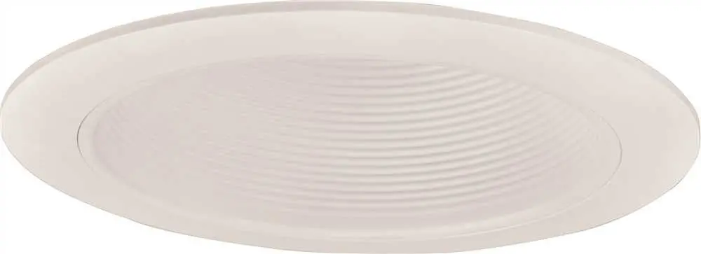 Monument Recessed Lighting 6 In. White Metal Baffle With White Trim 1
