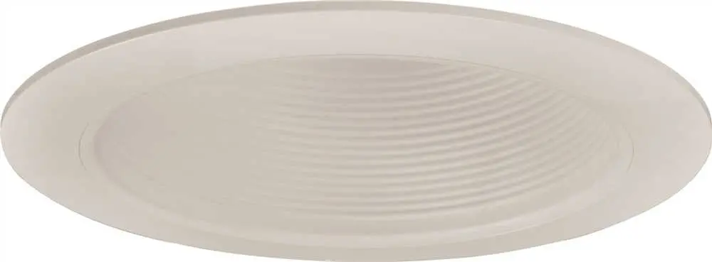 Monument Recessed Lighting 6 In. White Metal Baffle With White Trim Ring 1
