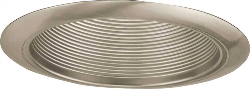 Monument Recessed Lighting 6 In. Brushed Nickel Baffle With Brushed Nickel Trim Ring 1