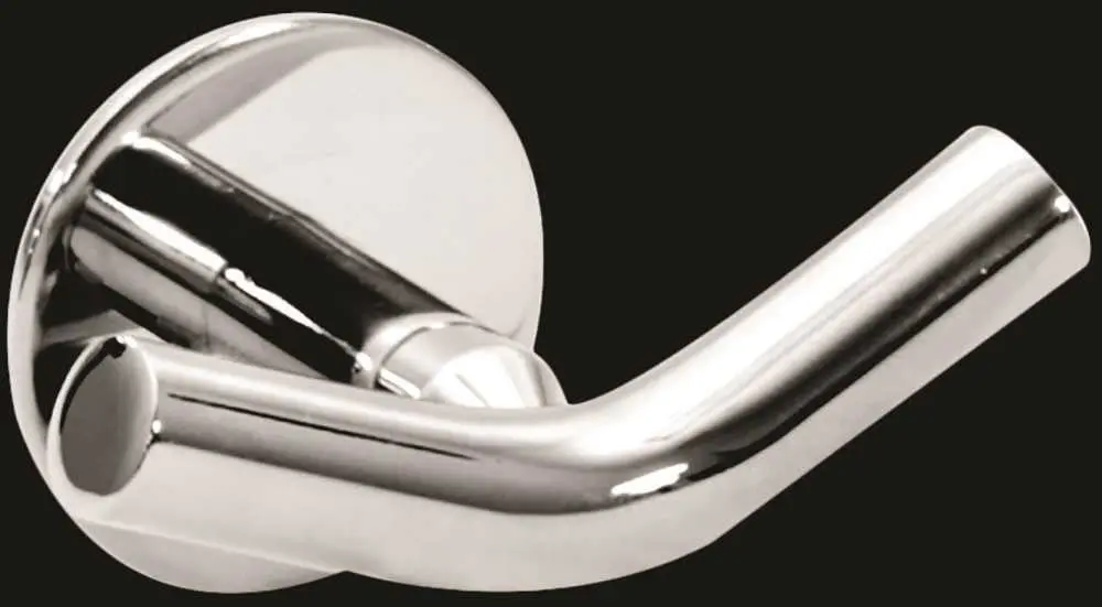 Wingits Modern Elegance&Trade; Double Robe Hook, Polished Finish 1