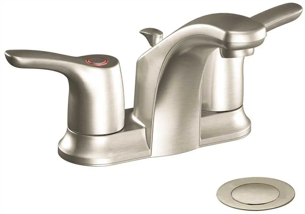 Cleveland Faucet Group Baystone Two Handle Bathroom Faucet, Brushed Nickel, Lead-Free 1
