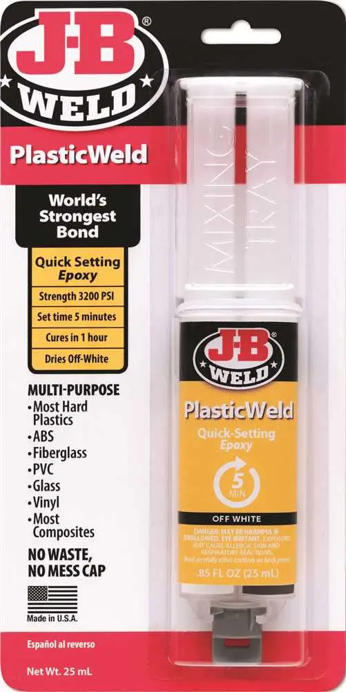 J-B Weld Plasticweld Epoxy Syringe, 25 Ml. 1