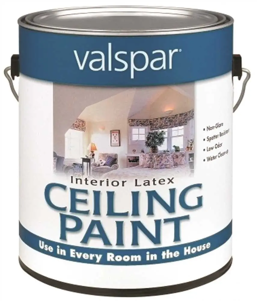 Valspar Interior Latex Ceiling Paint White, 1 Gallon 1