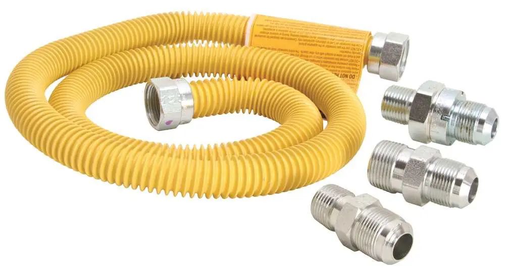 Dormont&Reg; Gas Range - Furnace Connector Kit With Suprsense&Reg; Excess Flow Valve, Stainless Steel, 48 In., 5-8X1-2 In. 1