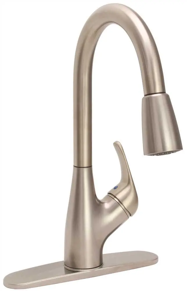 Premier Waterfront Kitchen Faucet Pull Down Spout Pvd Brushed Nickel 1