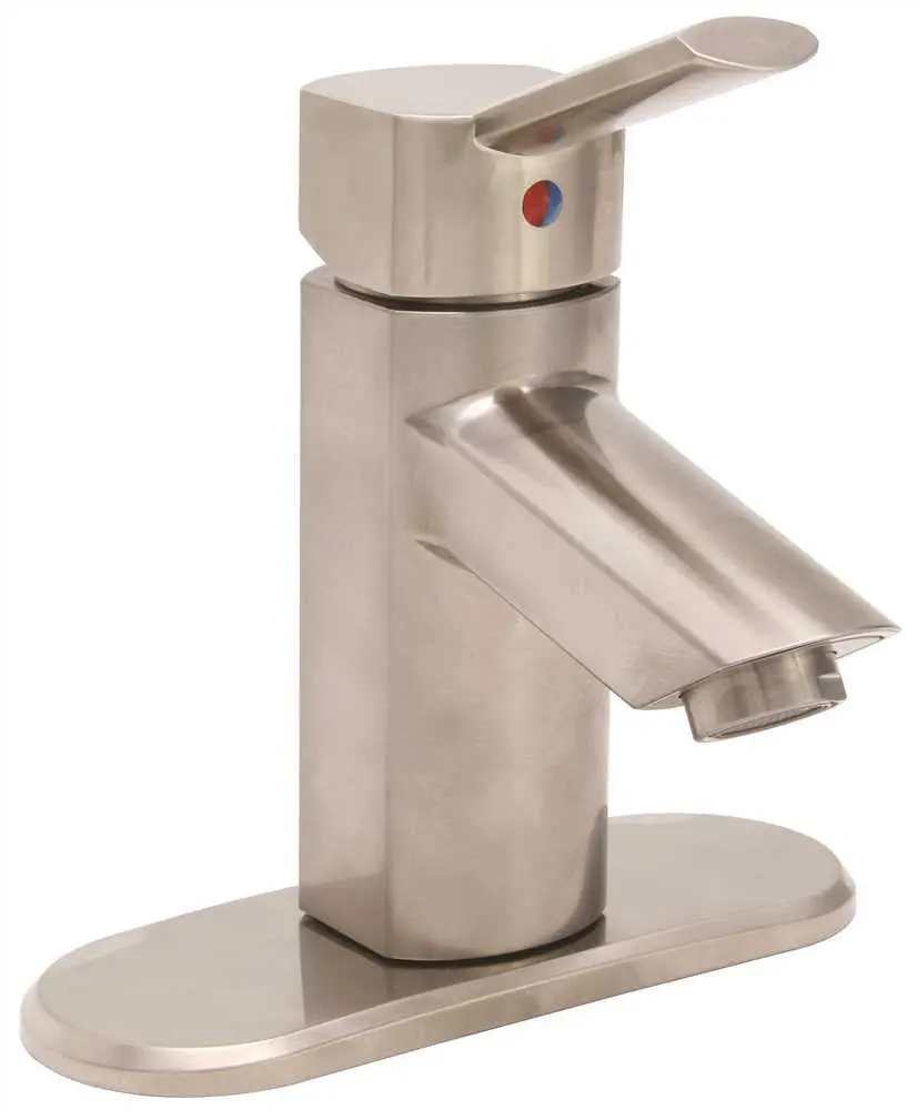 Premier Waterfront Lavatory Faucet Single Handle Pvd Brushed Nickel Less Popup 1