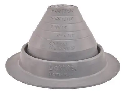 Epdm Roof Flashing, 1-4" To 5" 1