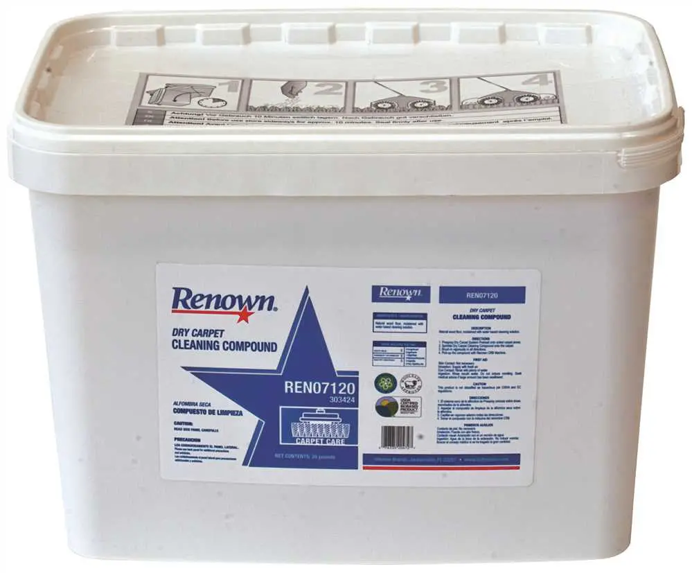 Renown&Reg; Dry Carpet Cleaning Compound 20 Lb. Bucket 1