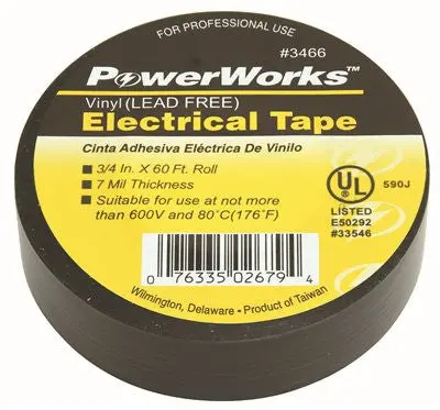 Preferred Industries&Trade; Vinyl Electrical Tape, 3-4 In. X 20 Yd. 1