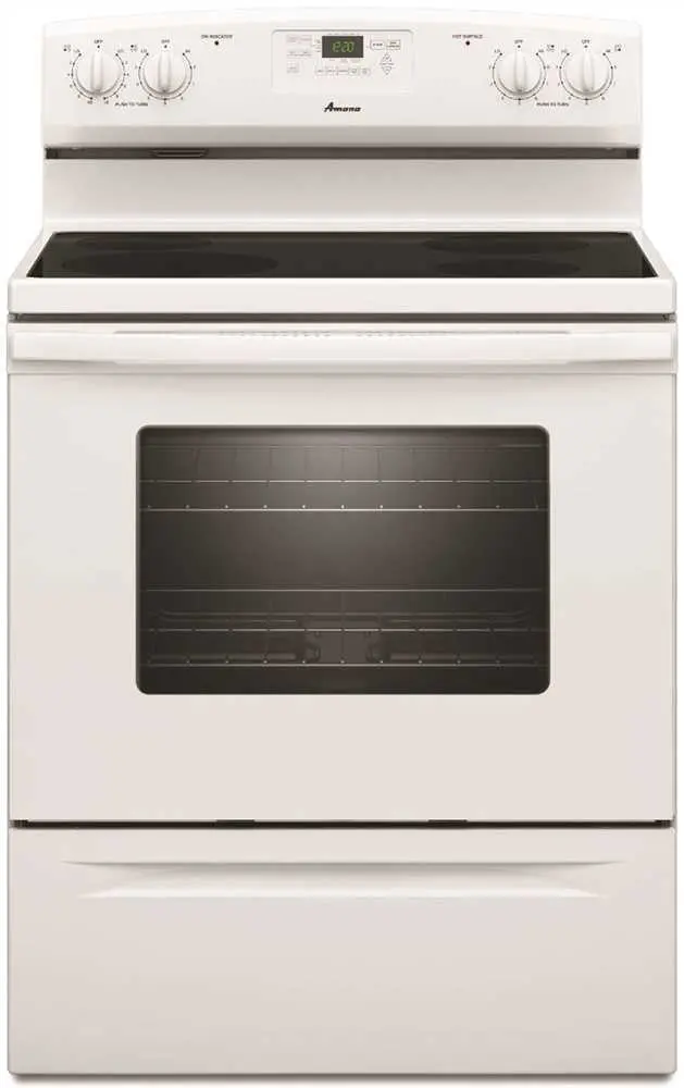 Amana&Reg;30-Inch 4.8 Cu.Ft. Free-Standing Electric Range, White 1