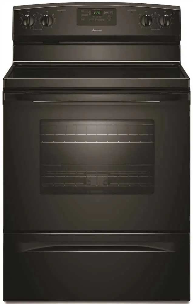 Amana&Reg;30-Inch 4.8 Cu.Ft. Free-Standing Electric Range, Black 1