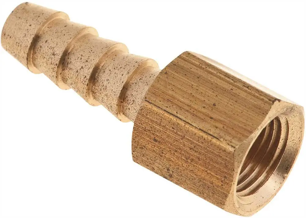 Brass Hose Barb Adapter, 1-4 In. X 1-8 In. Fip 1