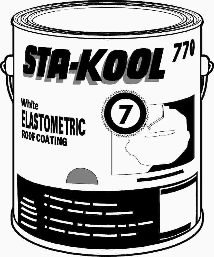 Gardner&Reg; Sta-Kool&Reg; Ultra White Elastomeric Roof Coating, 1 Gallon 1