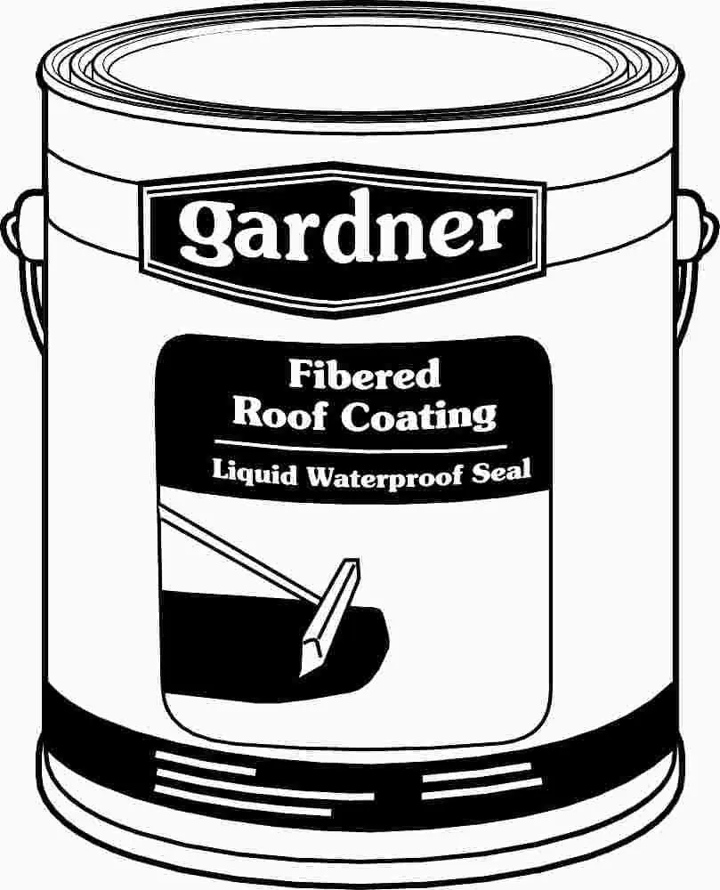 Gardner&Reg; Fibered Roof Coating, 1 Gallon 1