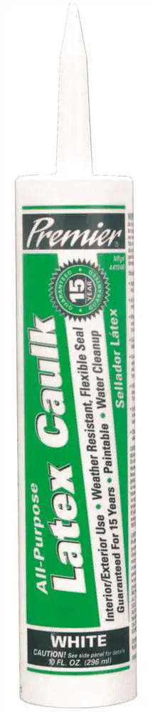 Premier&Reg; Latex Caulk, 10.1 Oz., White 1