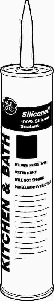 Ge&Reg; Silicone Ii&Reg; Rubber Sealant, 10.1 Oz., White 1