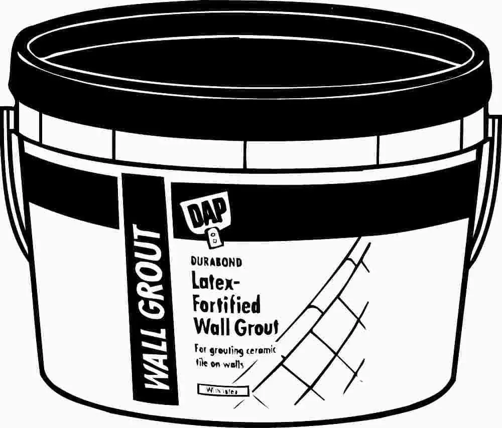 Pre-Mixed Wall Grout White, 1 Quart 1