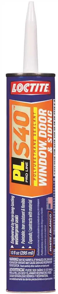 Pl Door And Window Sealant, 10 Oz., White 1