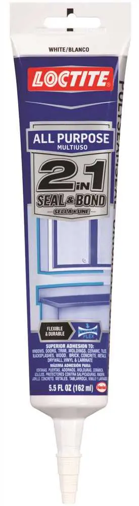 Loctite Polyseamseal 2- In. 1 All-Purpose Adhesive Sealant, White, 5-1-2 Oz. 1