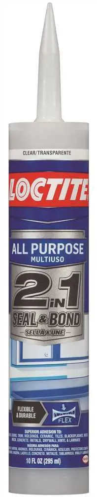 Loctite Polyseamseal 2- In. 1 All-Purpose Adhesive Sealant, Clear, 10 Oz. 1